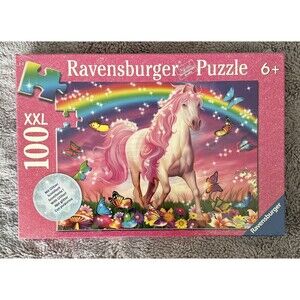 Jigsaw Puzzle Ravensburger 100 XL Pieces Glitter “Horse Dream” Age 6+ (2008)‎